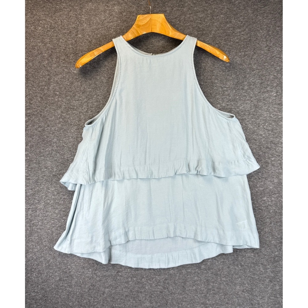 Free People Layers In Love Tiered Tunic Top Size XS Keyhole Back Drapey Highneck